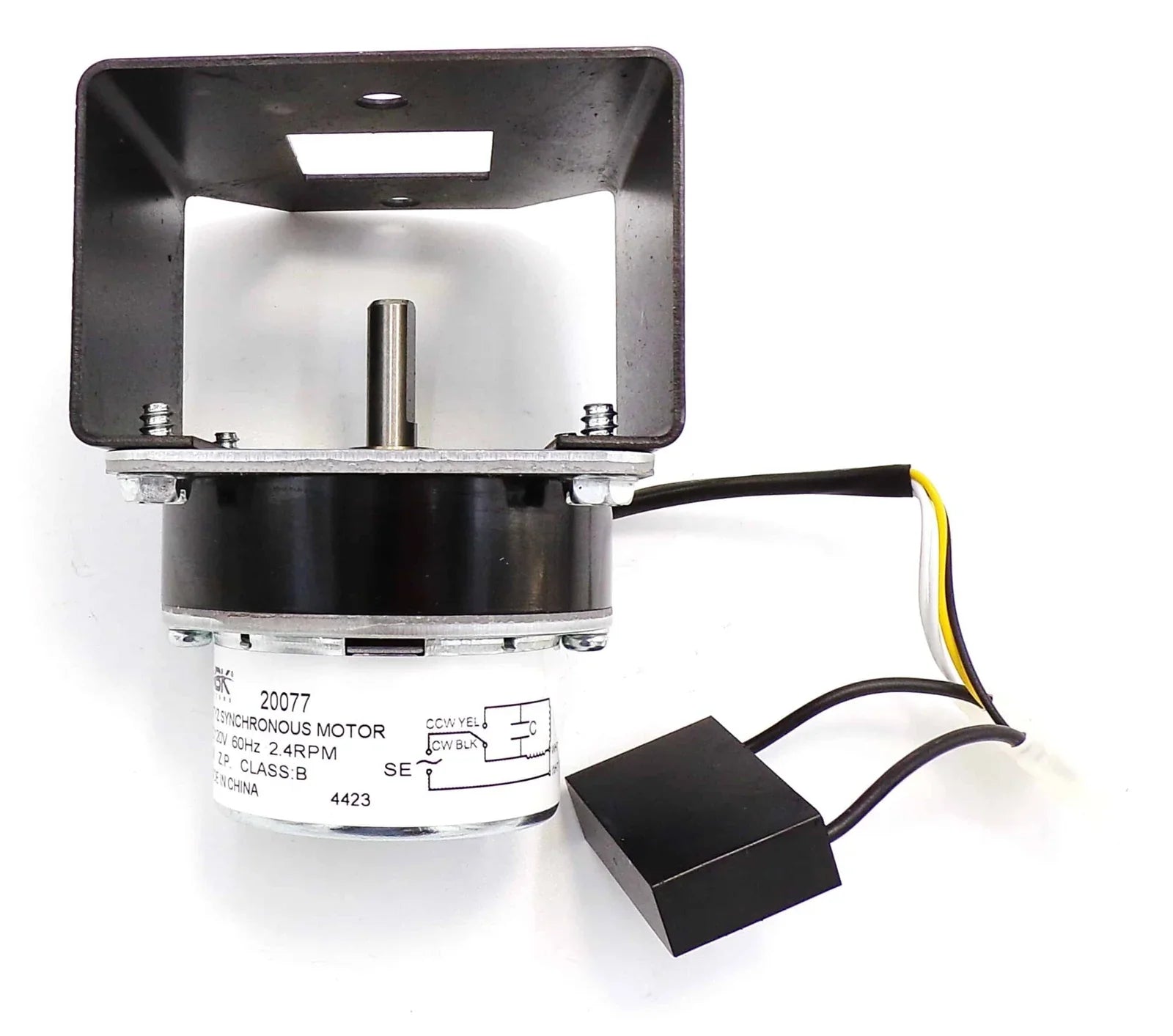 .4 RPM Auger Feed Motor for Pellet Stoves | 2.4 RPM | No Bracket | Part #812-4421