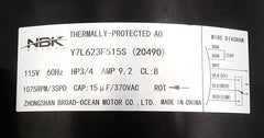 Blower Motor 115V - 3 Speed | NBK-20490