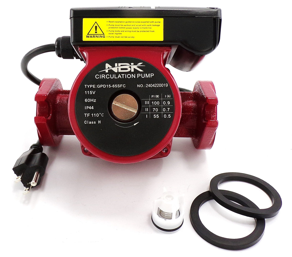 Circulator Pump 115V, 1/25 HP | 3-Speed | NBK-20940