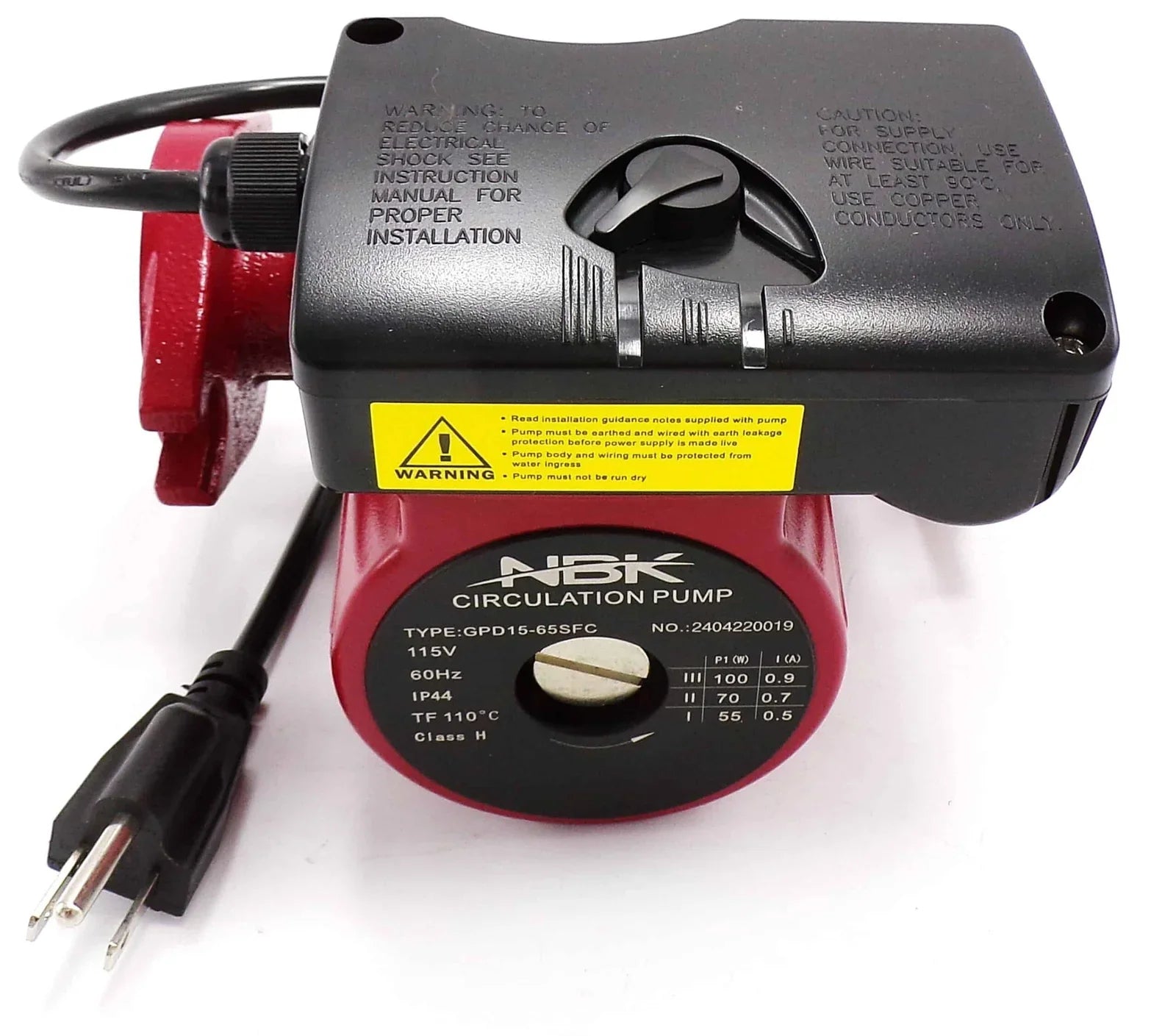 Circulator Pump 115V, 1/25 HP | 3-Speed | NBK-20940