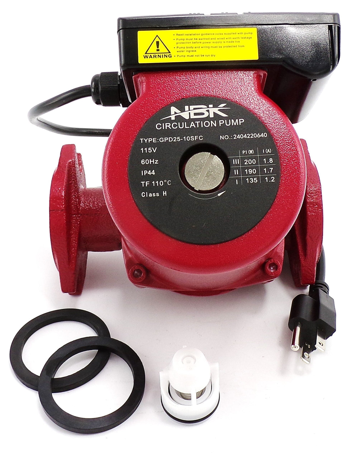 Circulator Pump 115V, 1/6 HP | 3-Speed | NBK-20941