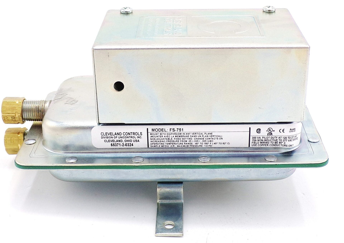 Air Pressure Sensing Switch FS-751 FS@ 0.05" WC | NBK-21100