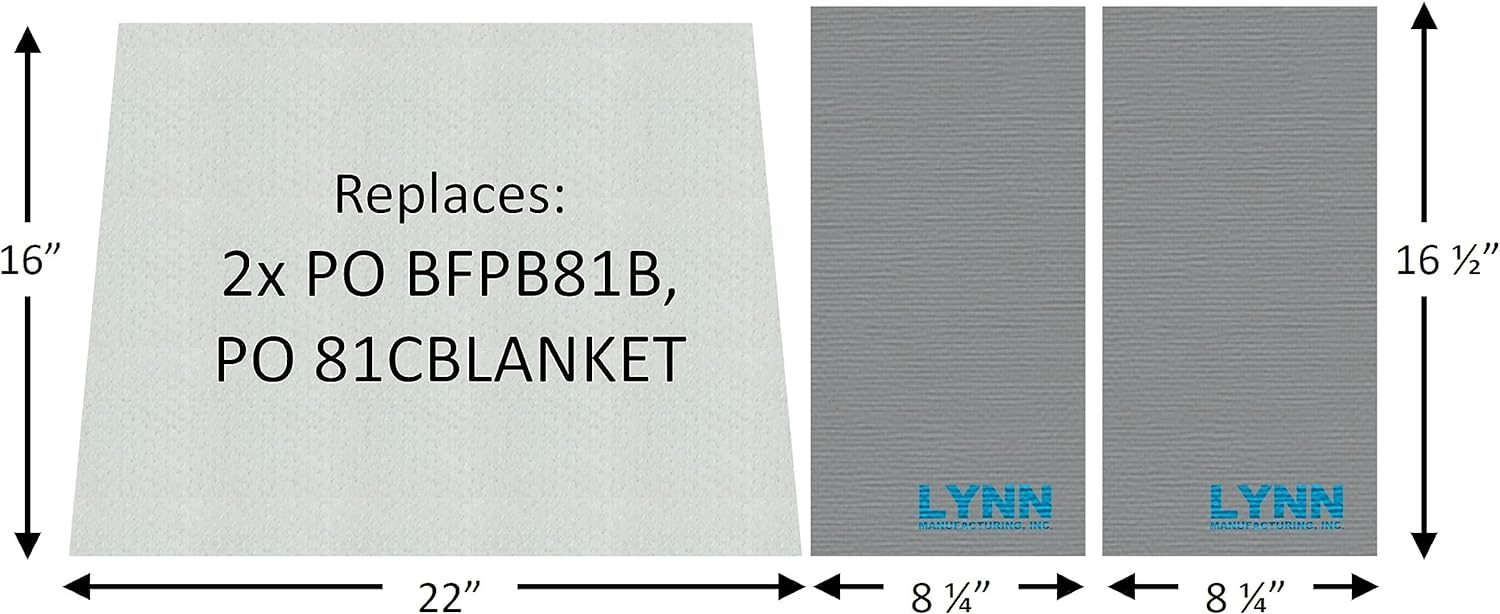 Buck Stove Baffle Board & Blanket Kit | Replaces PO-BPFB81B & PO-81CBLANKET | Fits Models 81 & 85 | Part #2678C
