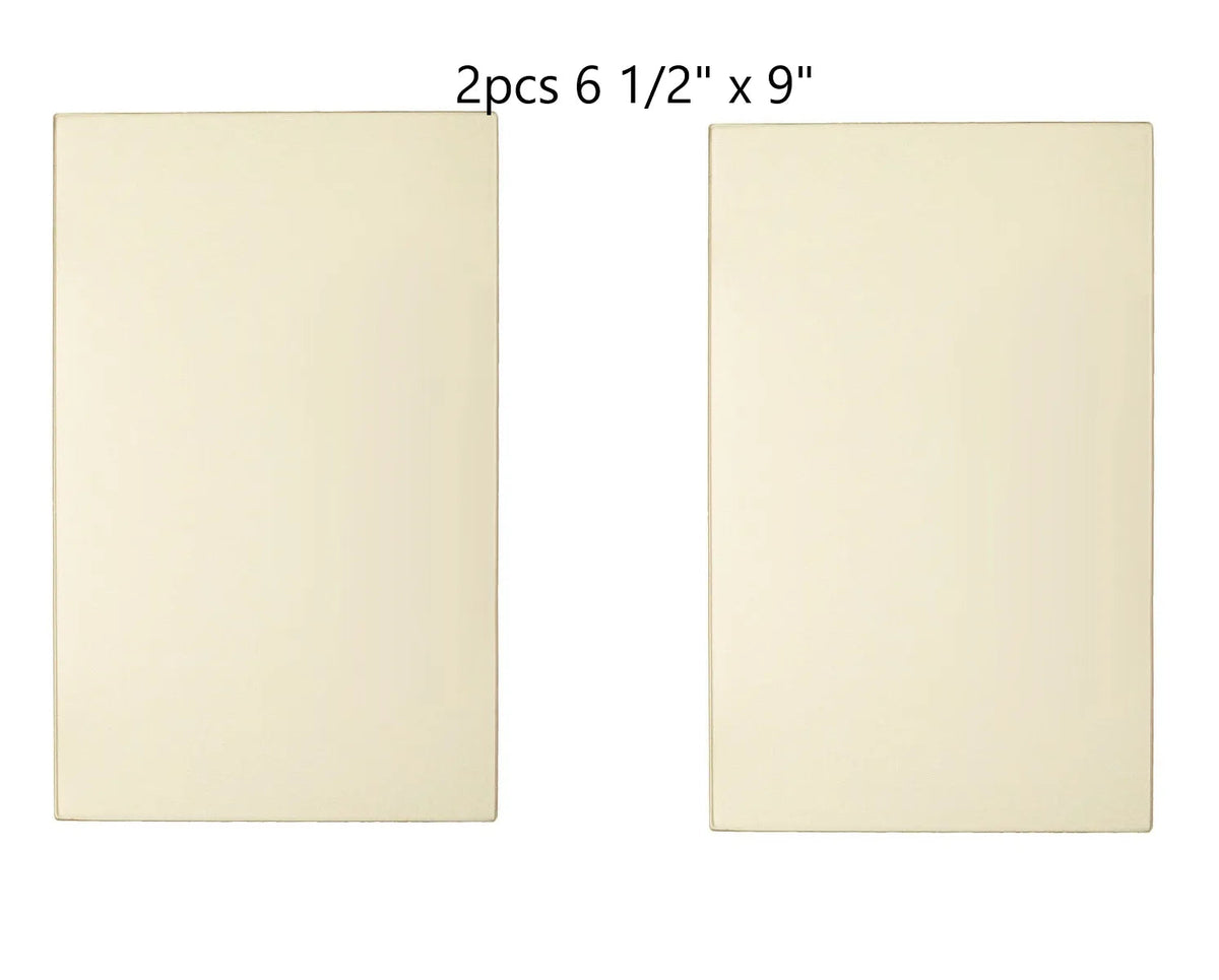 Buck Stove Glass Kit – 2 pcs of 6 1/2" x 9" High-Temperature Ceramic Glass Panels with Die-Cut Gaskets (PA500027-2pc)