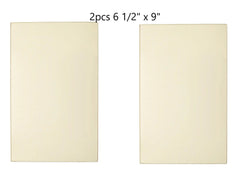 Buck Stove Glass Kit – 2 pcs of 6 1/2" x 9" High-Temperature Ceramic Glass Panels with Die-Cut Gaskets (PA500027-2pc)