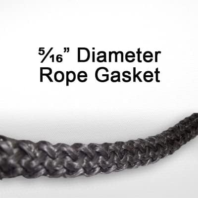 5/16" High-Temperature Rope Gasket Kit with Adhesive | 10ft