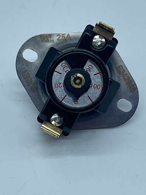 Adjustable Temperature Limit Controller | 6UEE1 | Close on Rise, SPST, 90°F–130°F Closing, 70°F–110°F Opening | Surface Mount Thermo-Disc
