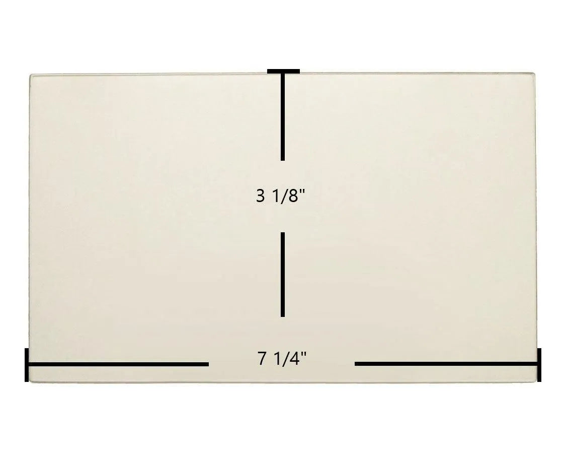 Austroflamm G1 Door Glass Replacement – 7 1/4" x 3 1/8" High-Temperature Ceramic Glass Panel (716063 / ADS23356)