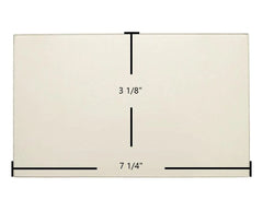 Austroflamm G1 Door Glass Replacement – 7 1/4" x 3 1/8" High-Temperature Ceramic Glass Panel (716063 / ADS23356)