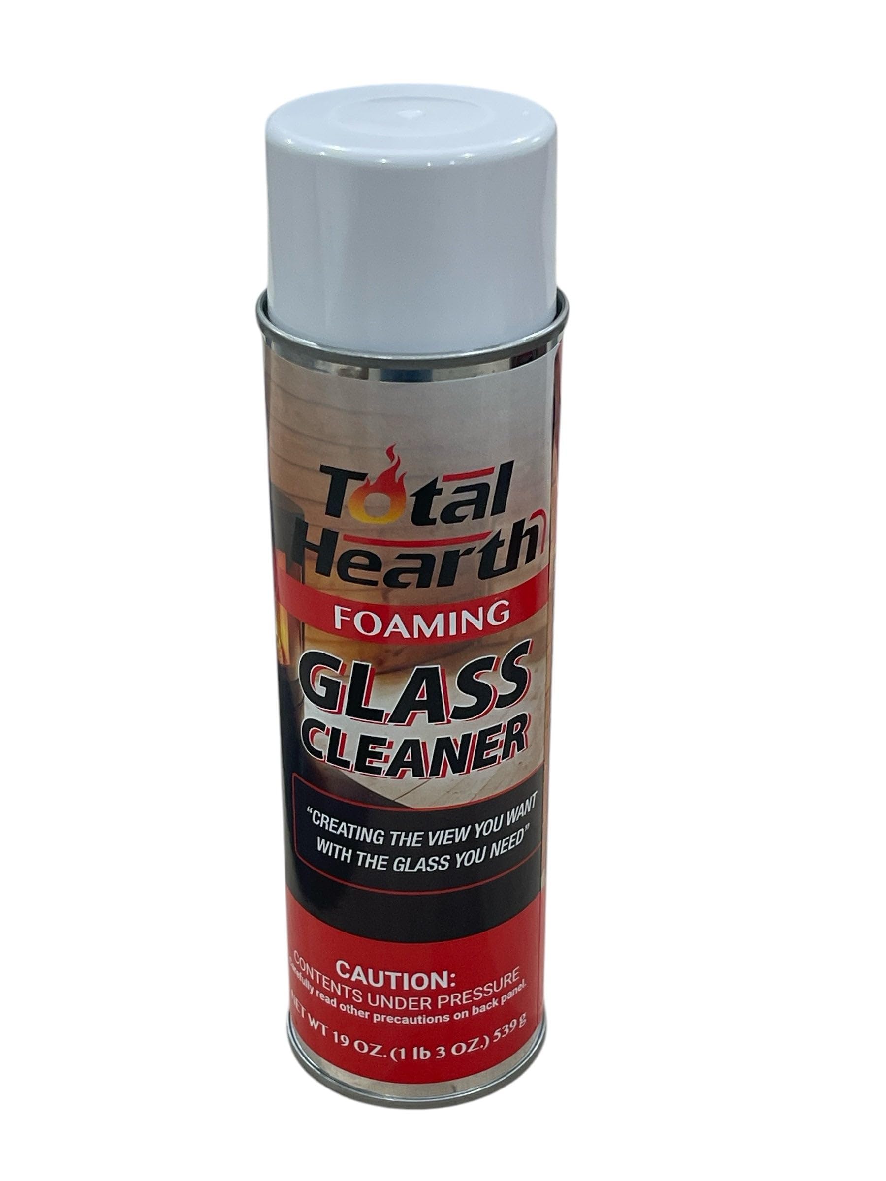 Case of 12 Total-Hearth Stove Glass Cleaner | 19 oz Foaming Spray