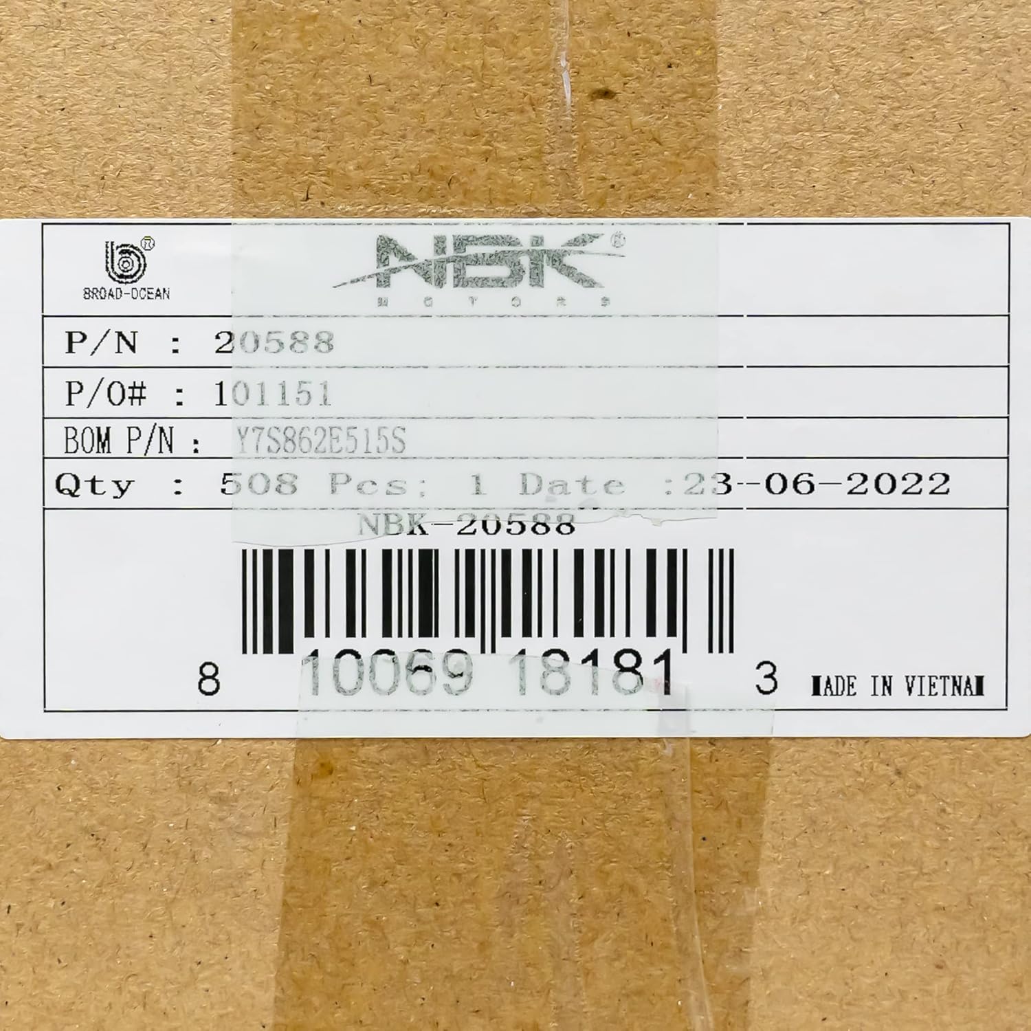 Condenser Motor 208-230V, 825 RPM, 1/6-1/3 HP | NBK-20588