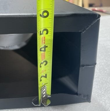Black Bart Steel Transition Stack | 14" x 4" to 8" Round | Part #9BBS2