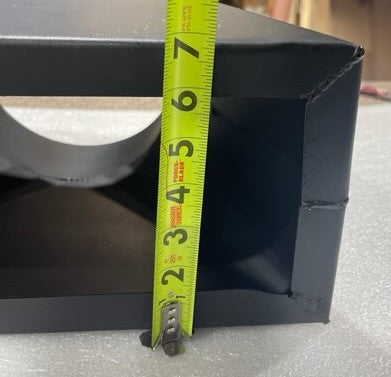 Black Bart Steel Transition Stack | 14" x 4" to 8" Round | Part #9BBS2