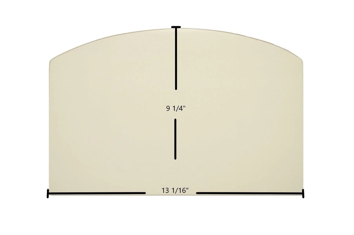 Alaska Kodiak Wood Stove Arch-Top Glass – 13 1/16" x 9 1/4" (Part #9x13-1-8-arch)