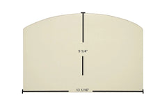 Alaska Kodiak Wood Stove Arch-Top Glass – 13 1/16" x 9 1/4" (Part #9x13-1-8-arch)
