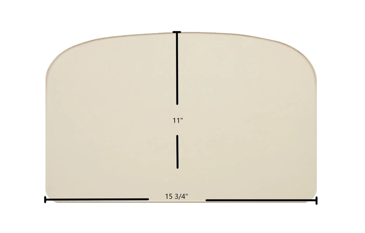 Breckwell SWC21 Door Glass Replacement – 15 3/4" x 11" Archtop High-Temperature Ceramic Glass Panel (892342)