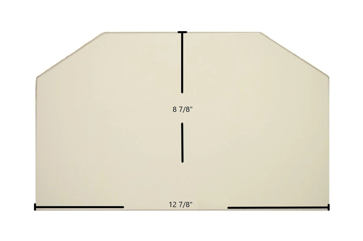 Aurora 7GASDO-1arch Arch Door Glass Replacement – 12 7/8" x 8 7/8" Ceramic Panel
