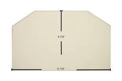 Aurora 7GASDO-1arch Arch Door Glass Replacement – 12 7/8" x 8 7/8" Ceramic Panel