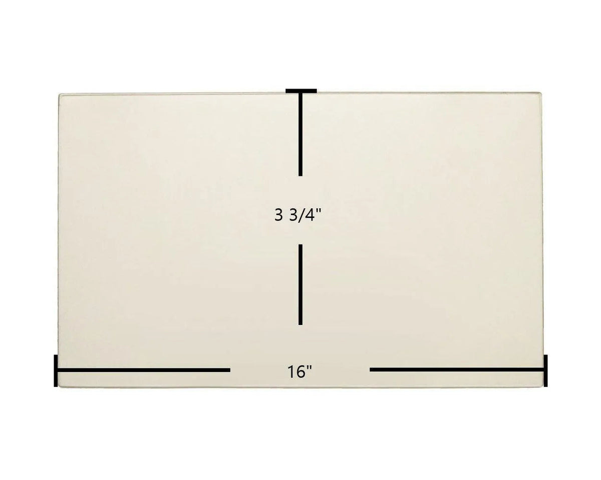Aurora 7GASDN-ND Door Glass Replacement – 16" x 3 3/4" High-Temperature Ceramic Panel