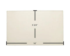 Aurora 7GASDN-ND Door Glass Replacement – 16" x 3 3/4" High-Temperature Ceramic Panel