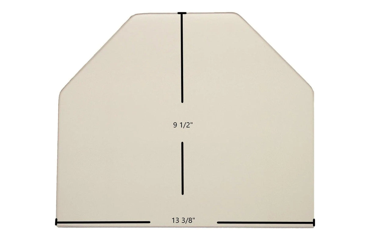 Aurora Door Glass Replacement – 13 3/8" x 9 1/2" Archtop Ceramic Panel (Aur-04)