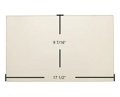 Austroflamm Side Door Glass Replacement – 17 1/2" x 9 7/16" High-Temperature Ceramic Glass Panel (ADS10097)