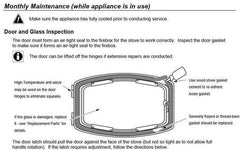 Avalon 1096 – 17 1/8" x 10 3/16" Arched High-Temperature Ceramic Glass Panel (250-00595 / 994-0034)