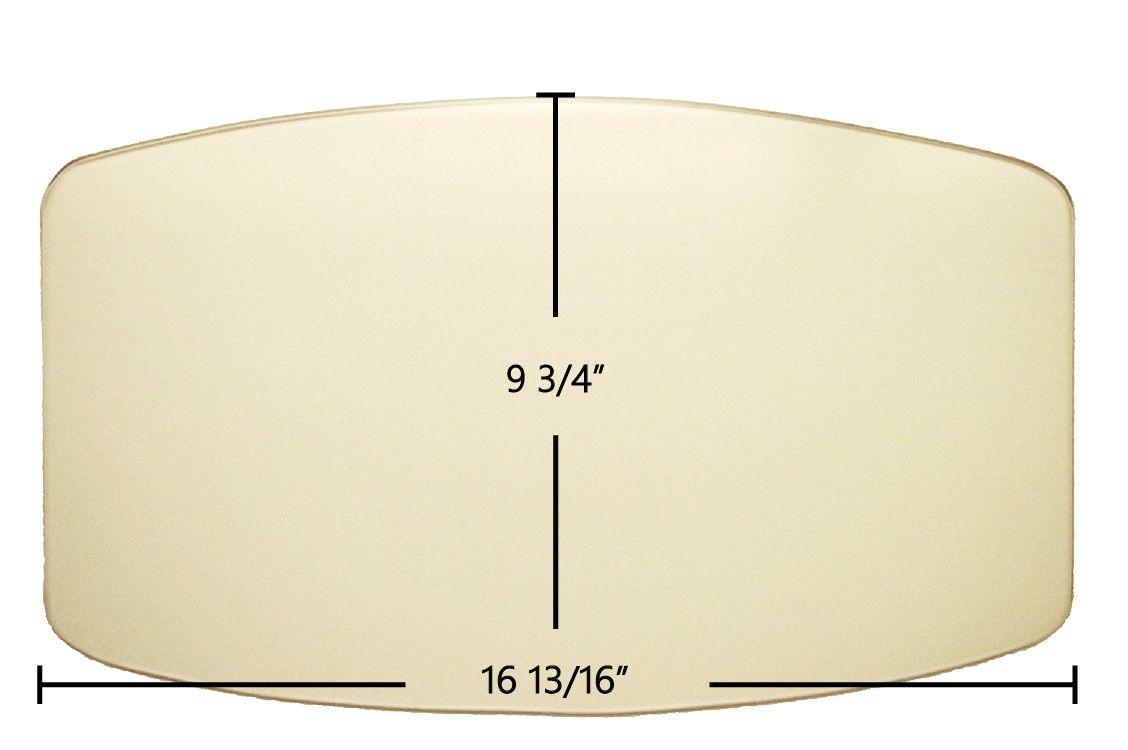 Avalon 700 / 901 (Medium) Door Glass Replacement – 16 13/16" x 9 3/4" Arched High-Temperature Ceramic Glass Panel (994-00299)