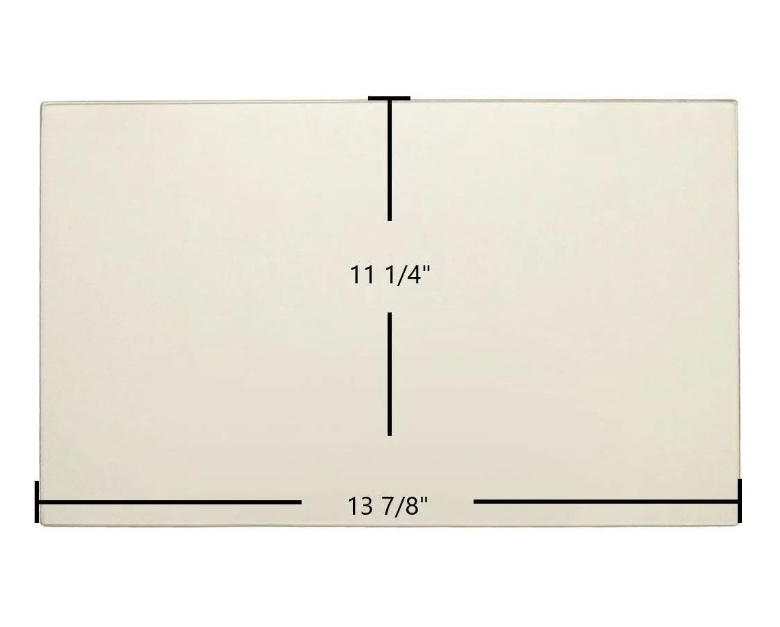 Breckwell Monticello SPG 9000 Center Door Glass Replacement – 11 1/4" x 13 7/8" High-Temperature Ceramic Glass Panel (892163)