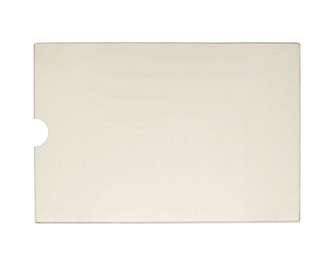 Brass Flame KS-1000DL Ceramic Glass Panel with Notch | 13" x 9" | KS100DI