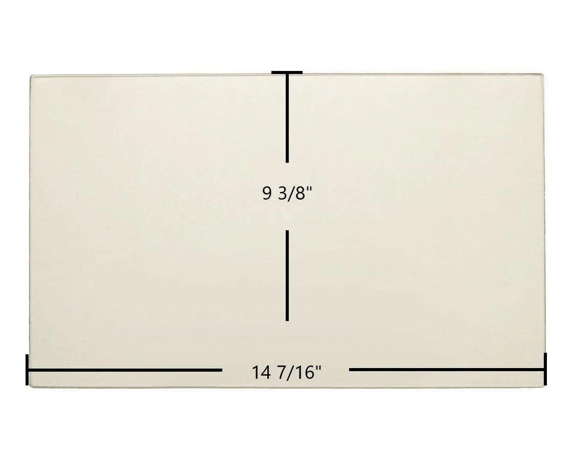 Breckwell Big E II Door Glass Replacement – 14 7/16" x 9 3/8" High-Temperature Ceramic Glass Panel (892038)