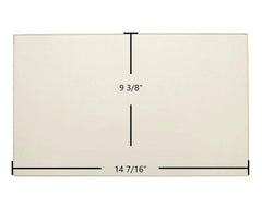 Breckwell Big E II Door Glass Replacement – 14 7/16" x 9 3/8" High-Temperature Ceramic Glass Panel (892038)