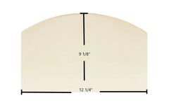 Breckwell SPC-50 Ceramic Glass Panel | Archtop | 12 1/4" x 9 1/8" | Part #892302