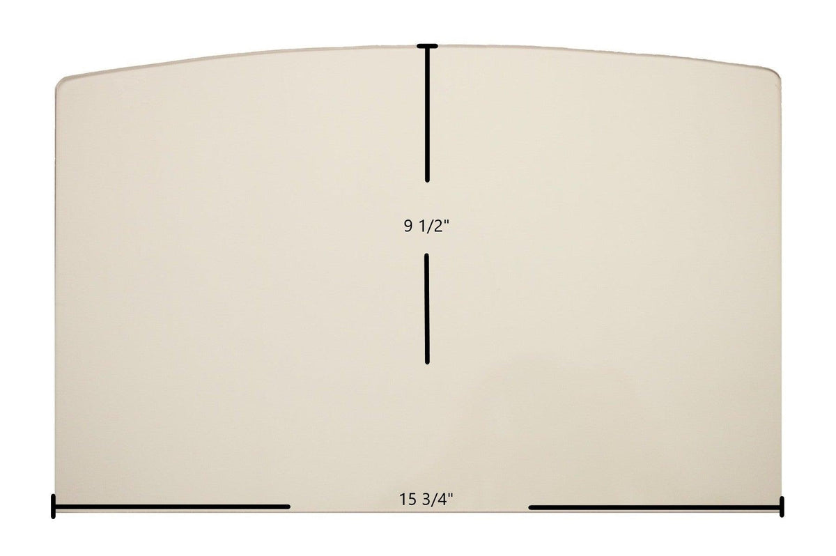 Buck Stove Models 18, 20, 20ZC, 21, FS21, 81, 85, 261 Door Glass Replacement – 15 3/4" x 9 1/2" Archtop High-Temperature Ceramic Glass Panel (PG2124GL)