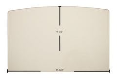 Buck Stove Models 18, 20, 20ZC, 21, FS21, 81, 85, 261 Door Glass Replacement – 15 3/4" x 9 1/2" Archtop High-Temperature Ceramic Glass Panel (PG2124GL)