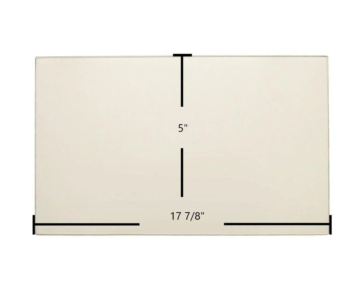 Caddy Alterna II Door Glass Replacement – 17 7/8" x 5" High-Temperature Ceramic Glass Panel (SE68544)