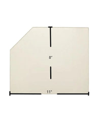 Carolina Challenge I Door Glass Replacement – 11" x 8" High-Temperature Ceramic Glass Panel with Corner Cut (7GCC1)