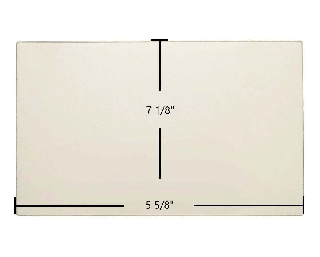 Carolina I Small Door Glass Replacement – 7 1/8" x 5 5/8" High-Temperature Ceramic Glass Panel (7GC1)