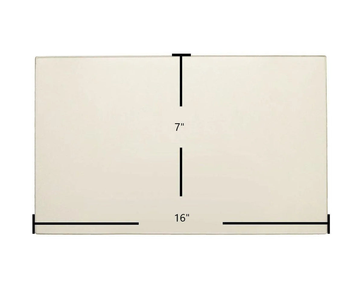 Century S127, S170, S171E, S172, S173 Door Glass – 16" x 7" High-Temperature Ceramic Glass Panel (SE36322-1)