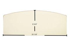 Century Whistler, DB05152 Archtop Door Glass – 20 1/8" x 8 3/4" High-Temperature Ceramic Glass Panel (SE02722-01)