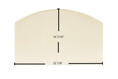 Clayton Model 10 Phase II, Clay 60 Phase II Door Glass Replacement – 22 7/8" x 16 3/8" Archtop High-Temperature Ceramic Glass Panel (89672)