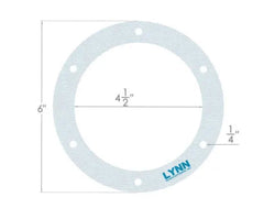 6" Round Pellet Stove Gasket – Single | Exhaust & Combustion Blower | 2100J