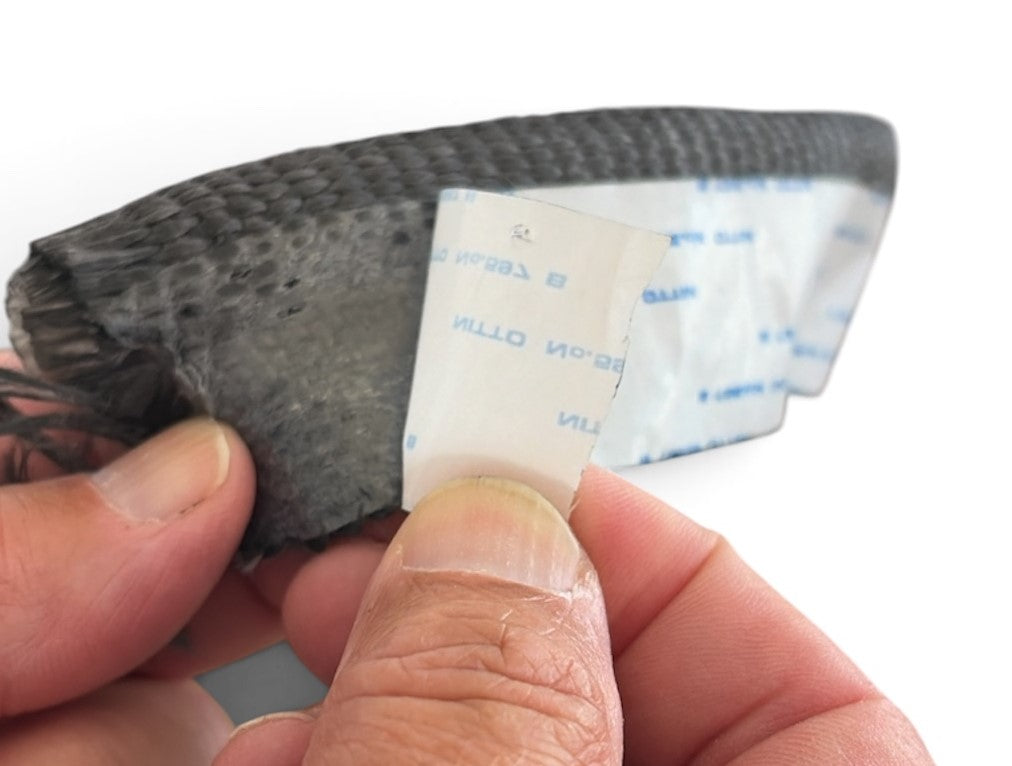 BBQ Smoker Double Tadpole Gasket – 1" x 3/8" Self-Adhesive Fiberglass Seal – Sold by the Foot