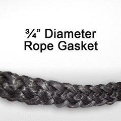 3/4" High-Temperature Rope Gasket Kit with Adhesive | 7ft