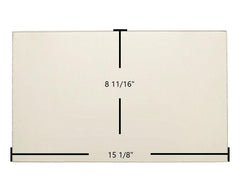 American Energy Magnum 6500, Magnum 7500, Country Side, Queen Anne Glass – 15 1/8" x 8 11/16" (Part #MF3531)