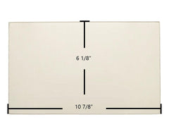 Appalachian 36-BW (New) Side Ceramic Glass | 10 7/8" x 6 1/8" | Part #0610-8020B