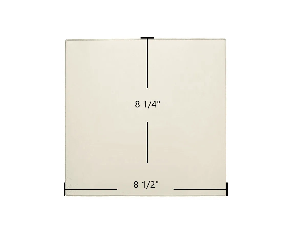 Appalachian Gemini XLB, 32 XLB Replacement Ceramic Glass | 8 1/2" x 8 1/4" | Part #0610-8012-7GA32C
