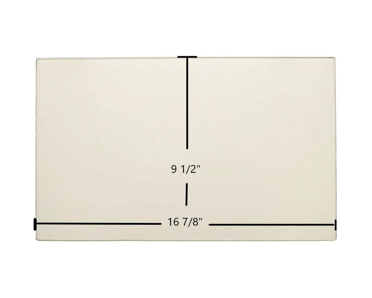 Ashley AFS241 Replacement Ceramic Glass | 16 7/8" x 9 1/2" | Part #053350