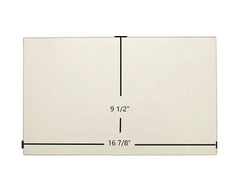 Ashley AFS241 Replacement Ceramic Glass | 16 7/8" x 9 1/2" | Part #053350