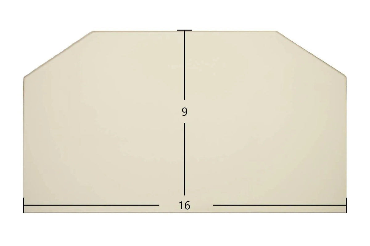 Aurora 7GASDO-2 Arch Door Glass Replacement – 16" x 9" Ceramic Panel